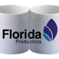 Taza de color blanca. Logo personalizado, regalo corporativo.