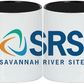 Taza con interior de color negro. Logo personalizado, regalo empresarial.