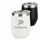 Vasos Danubio de color blanco o negro. Logo personalizado, regalo empresarial.